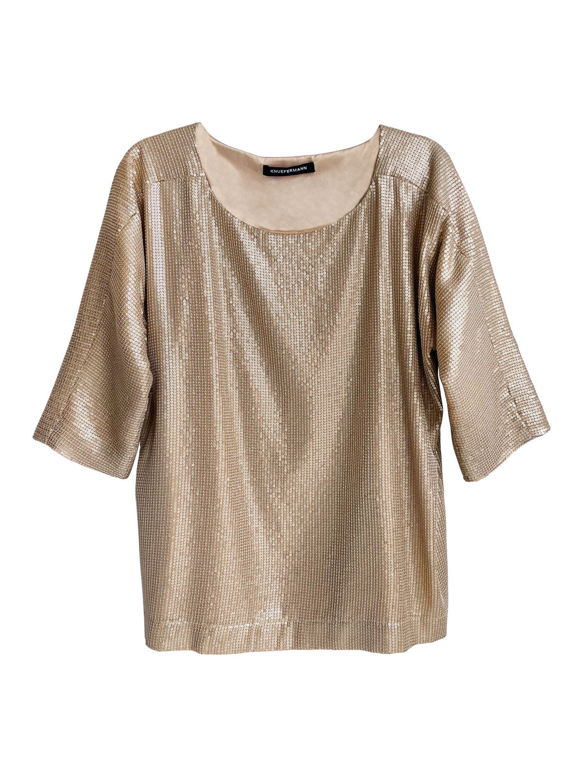 SEQUIN SHIFT TOP GOLD - KNUEFERMANN 