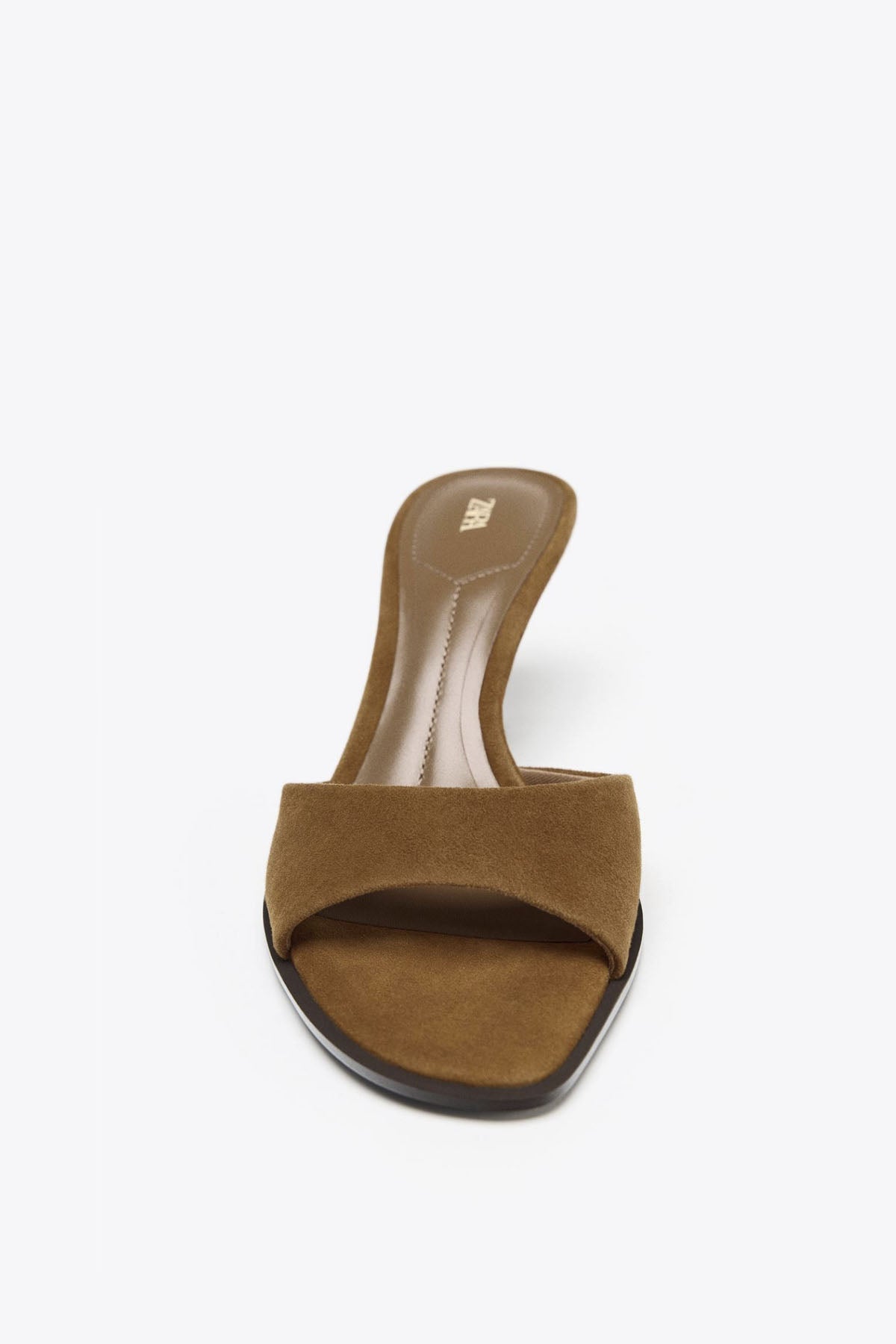 SPLIT SUEDE HEELED SANDALS - 39 (very good condition)