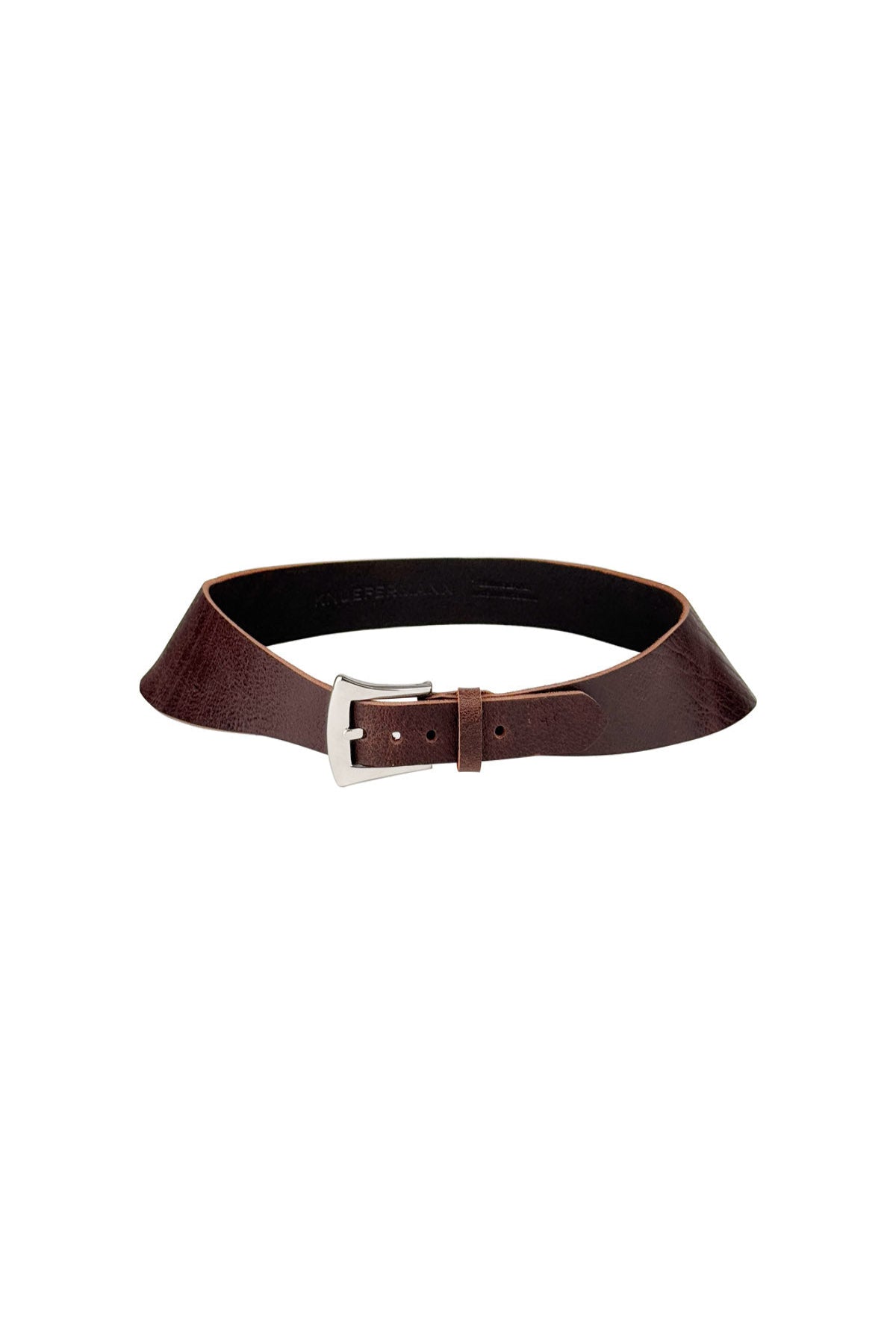 SADDLE BELT NICKEL BUCKLE