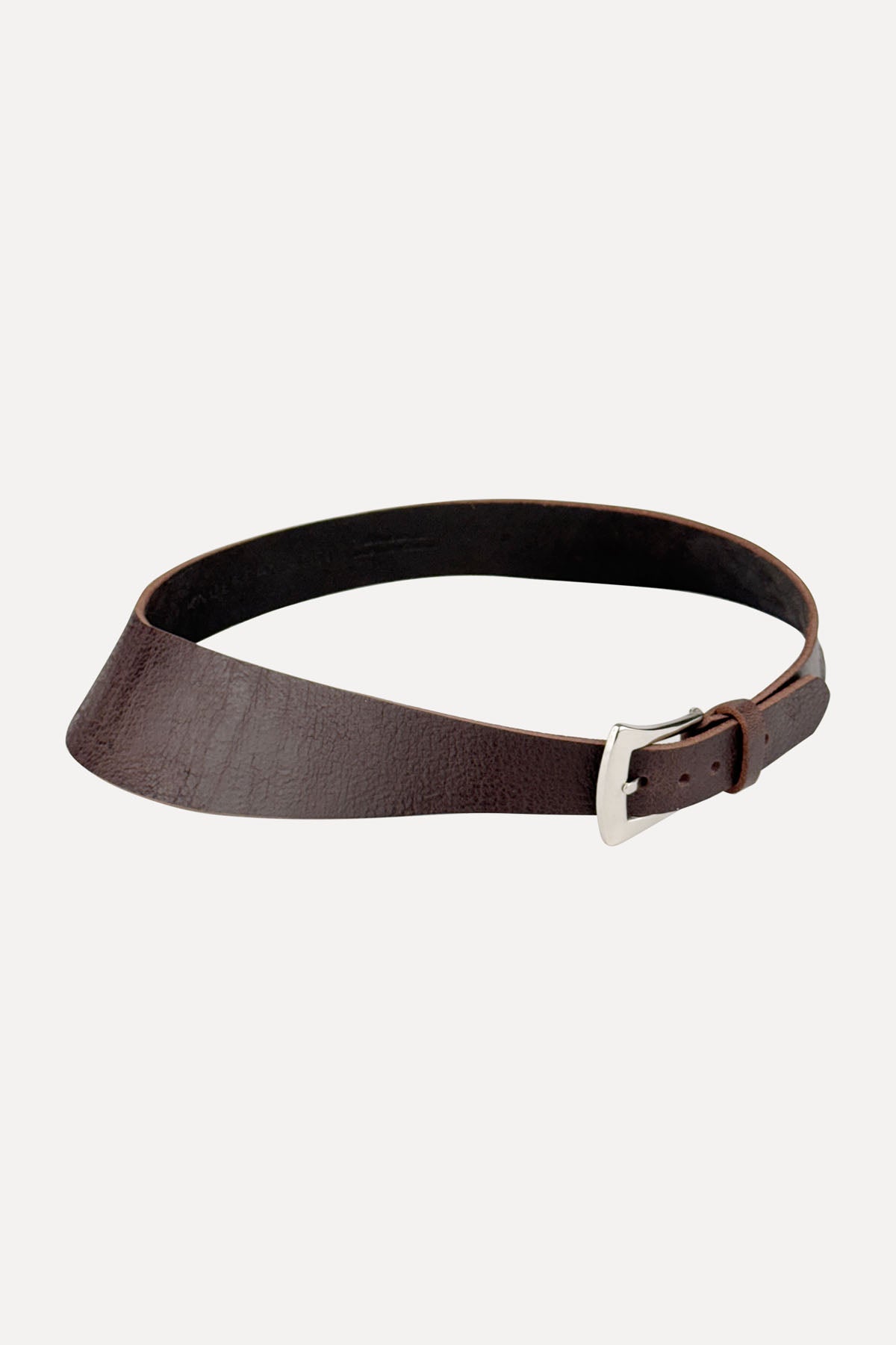 SADDLE BELT NICKEL BUCKLE