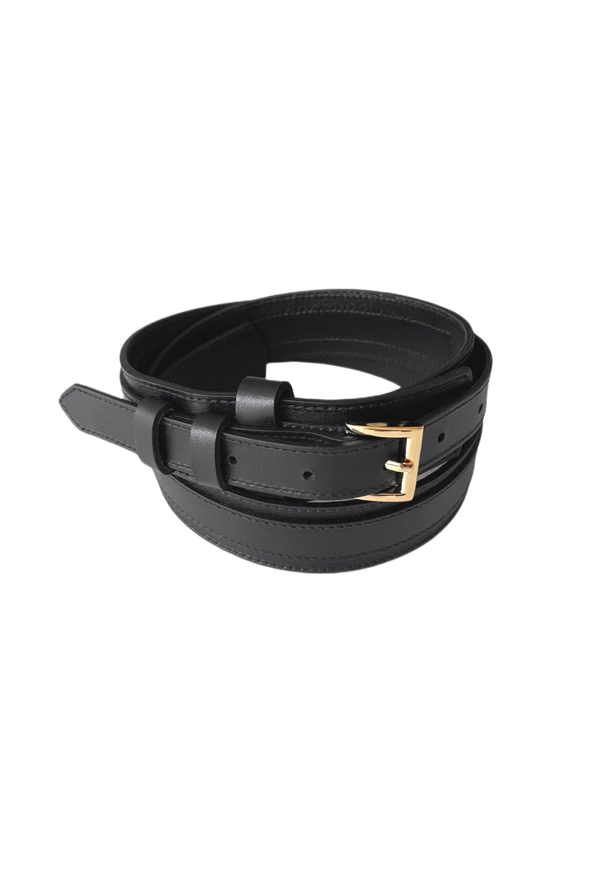 SADDLE BELT GOLD BUCKLE - KNUEFERMANN 