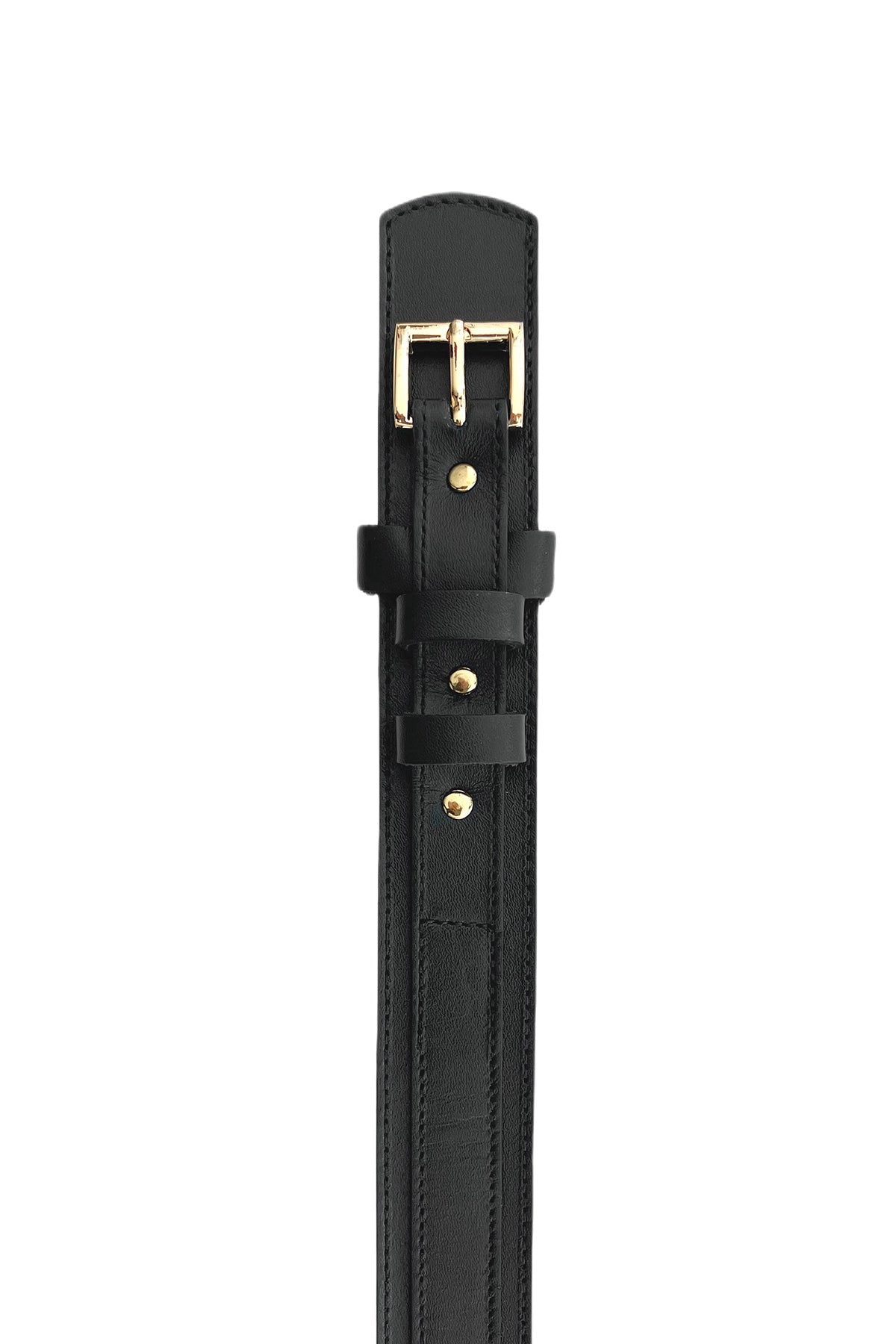 SADDLE BELT GOLD BUCKLE - KNUEFERMANN 