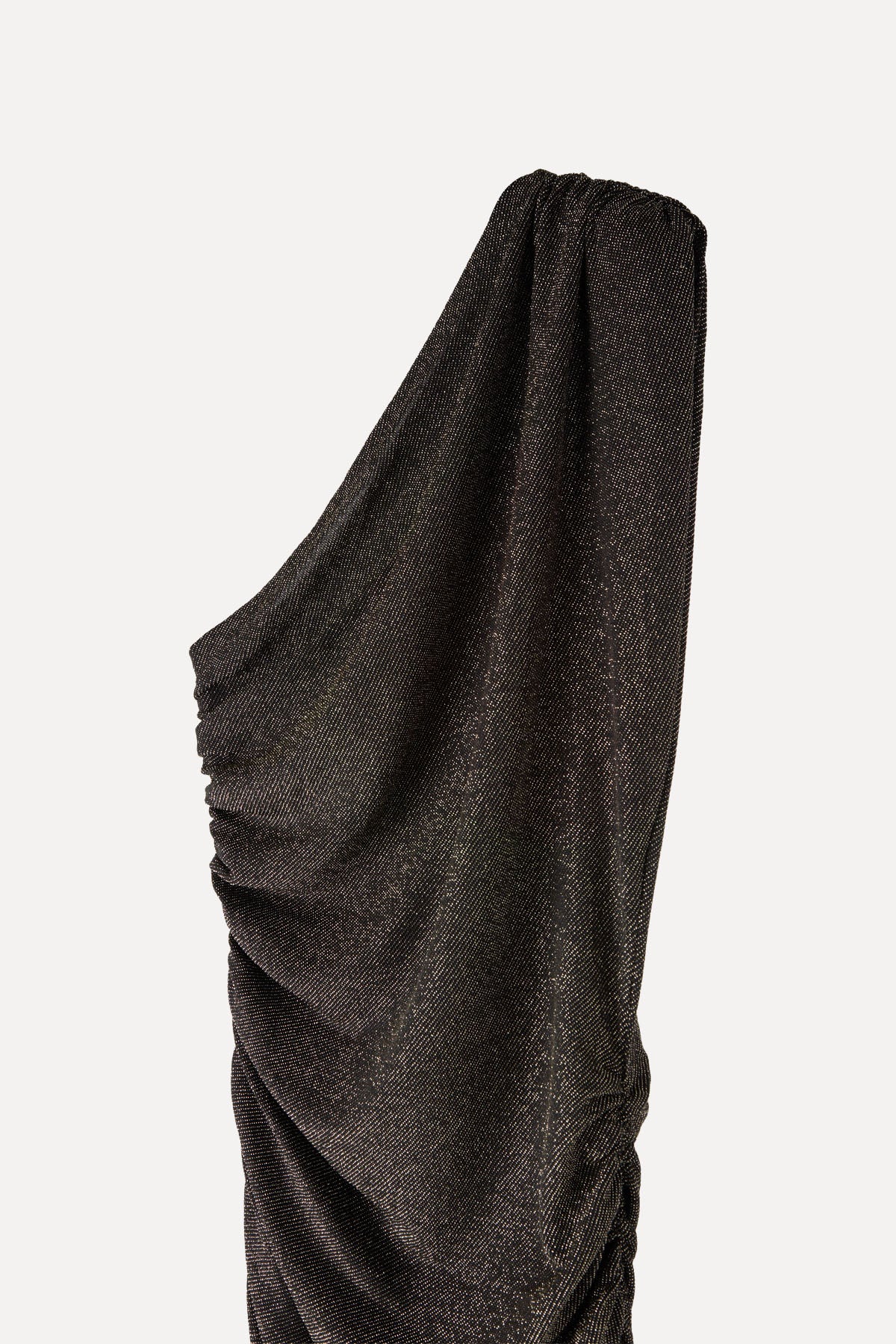 SALIDA DRESS BLACK & GOLD LUREX RUNWAY