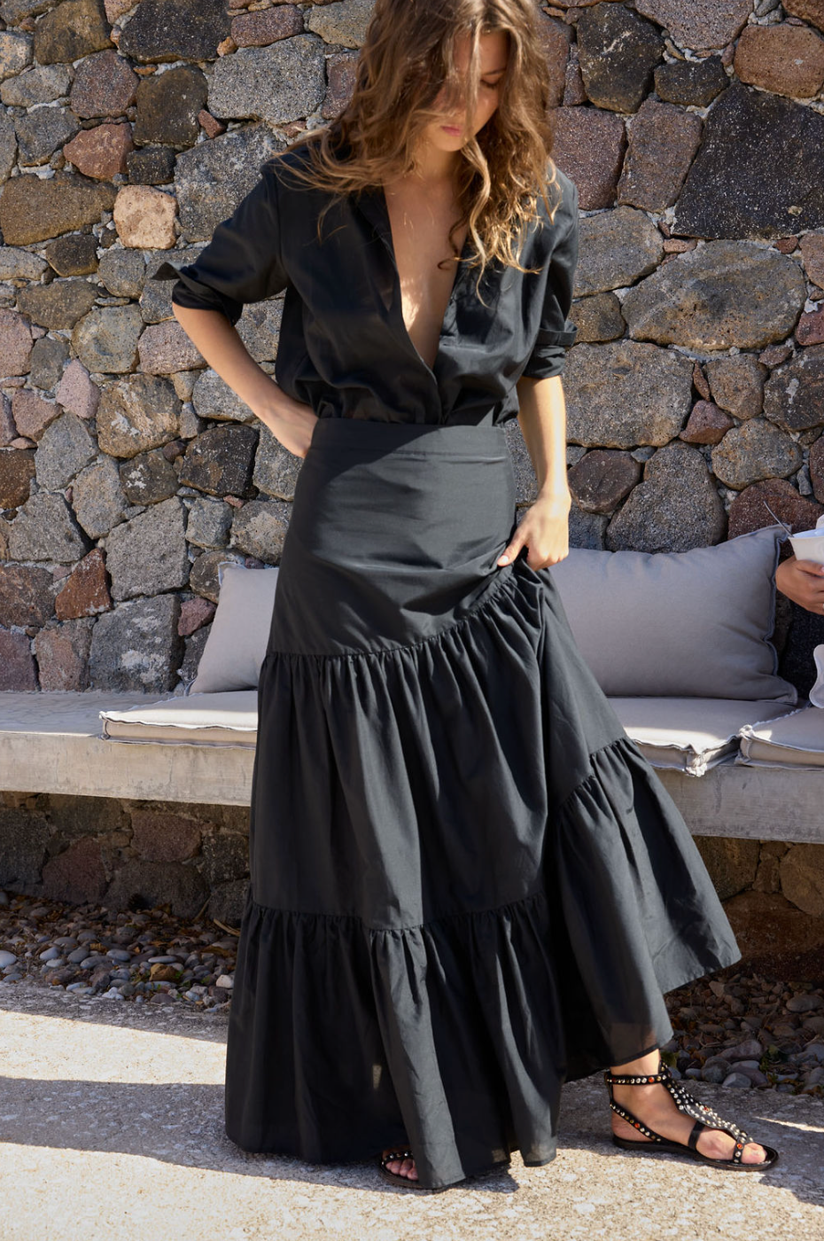 PALERMO SKIRT WASHED BLACK