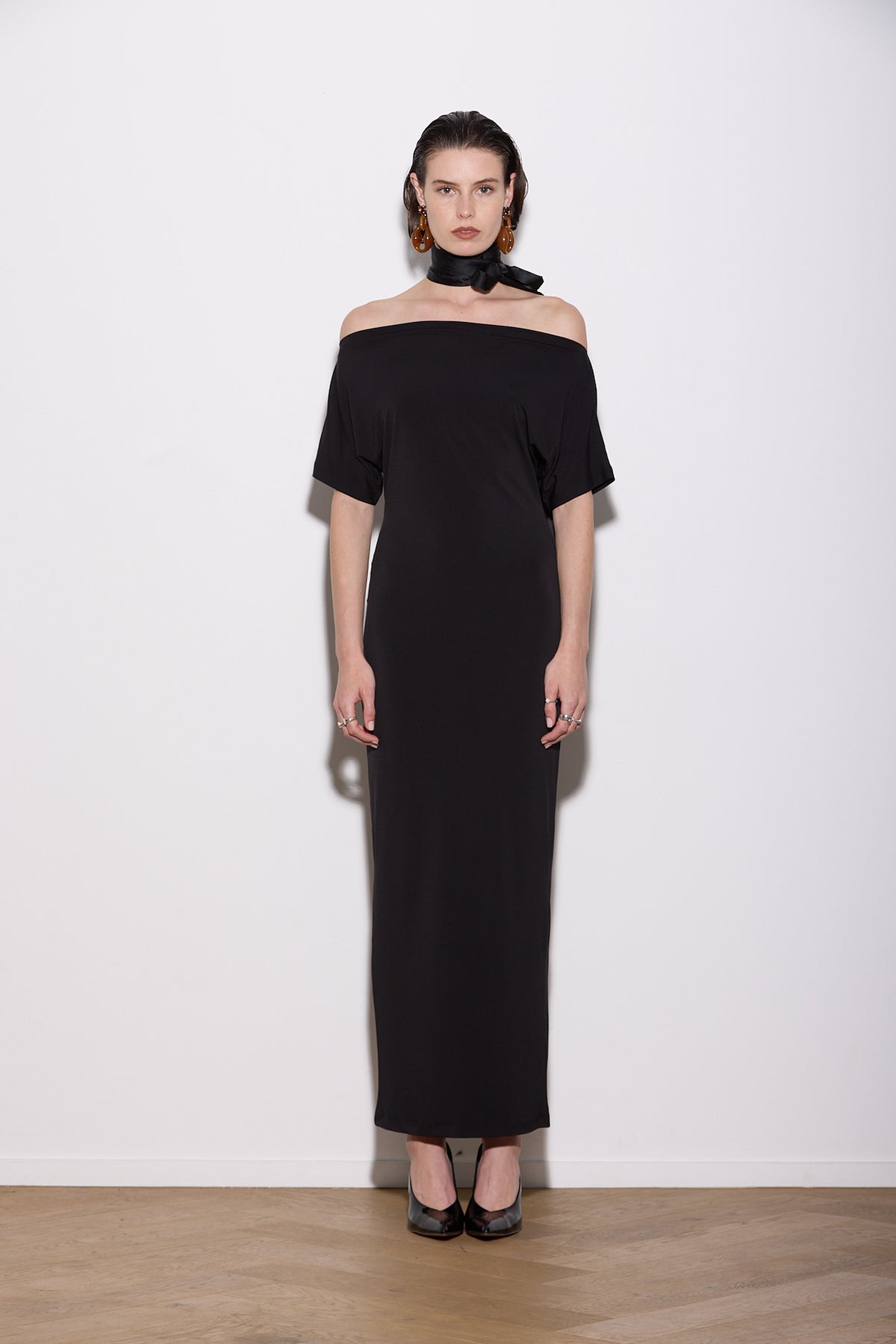 SENNA DRESS LONG BLACK