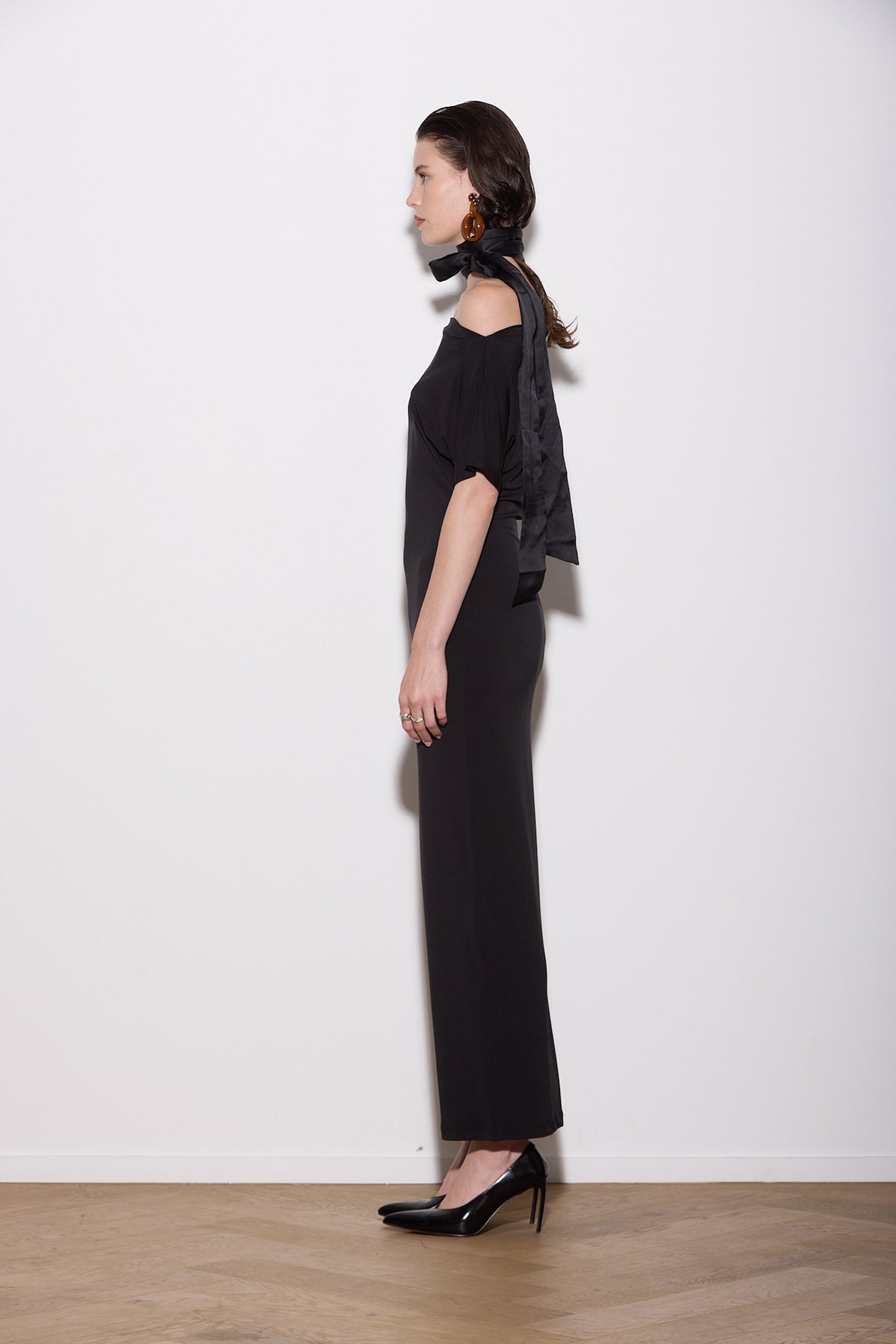 SENNA DRESS LONG BLACK