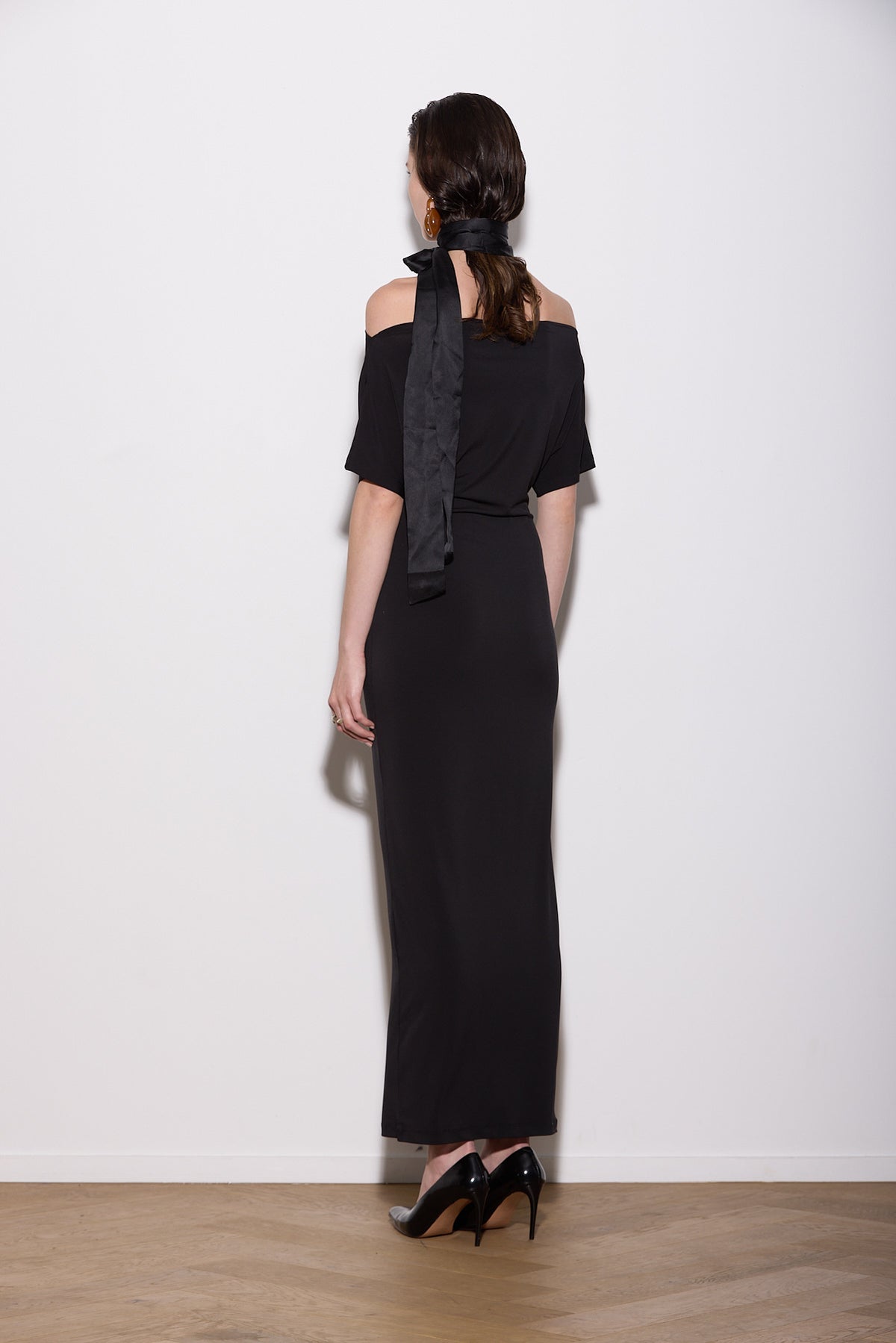 SENNA DRESS LONG BLACK