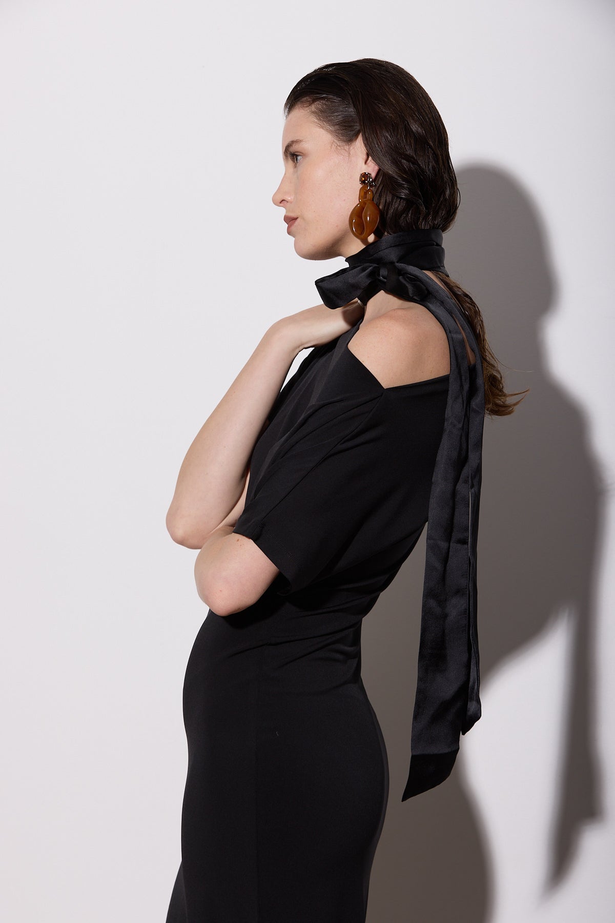 SENNA DRESS LONG BLACK
