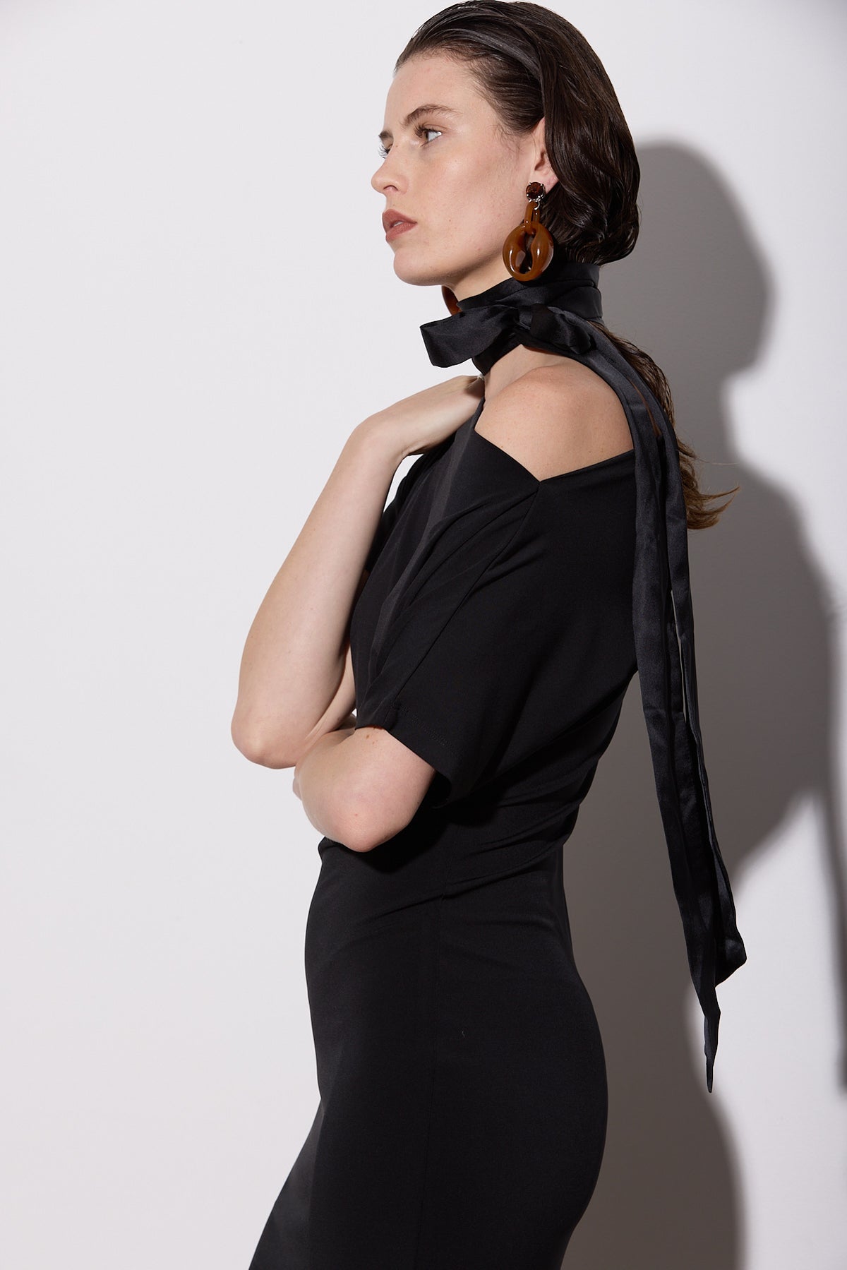 SENNA DRESS LONG BLACK