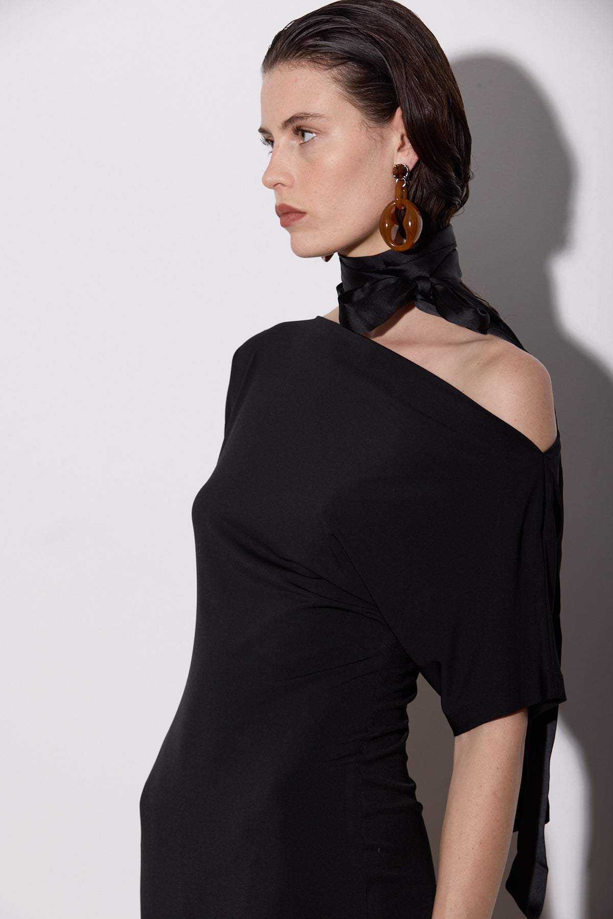 SENNA DRESS LONG BLACK