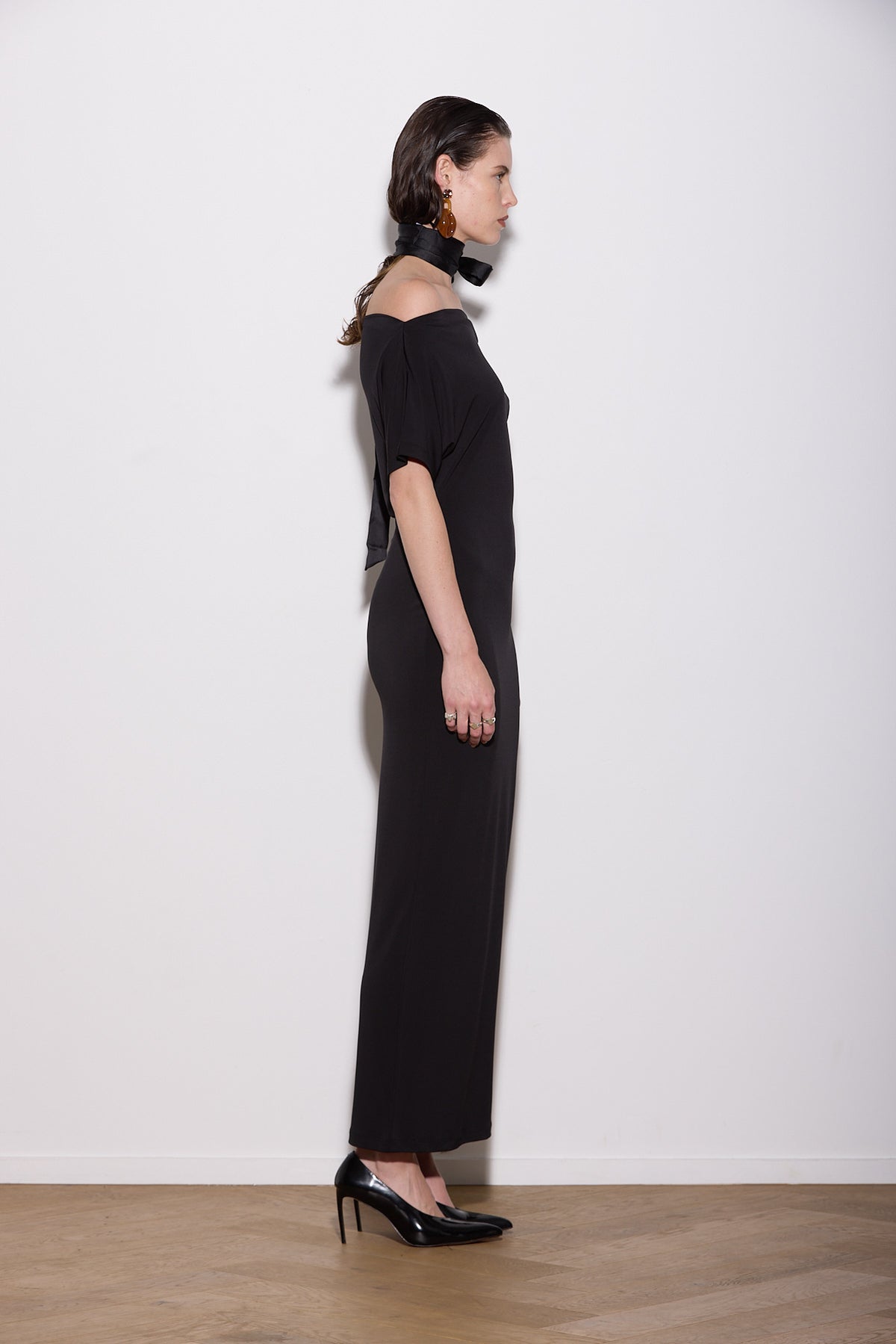 SENNA DRESS LONG BLACK