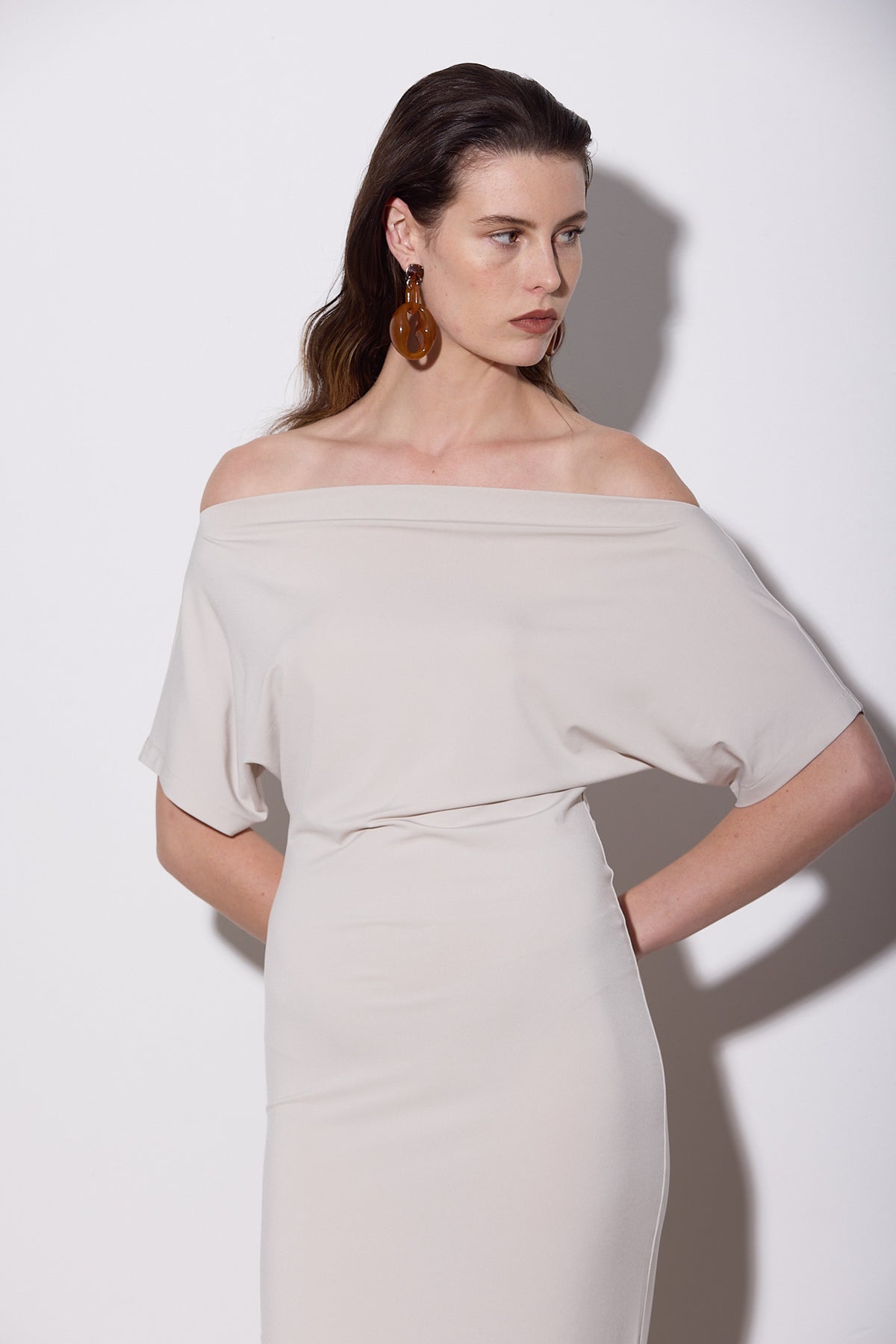 SENNA KLEID LANG SCHWARZ