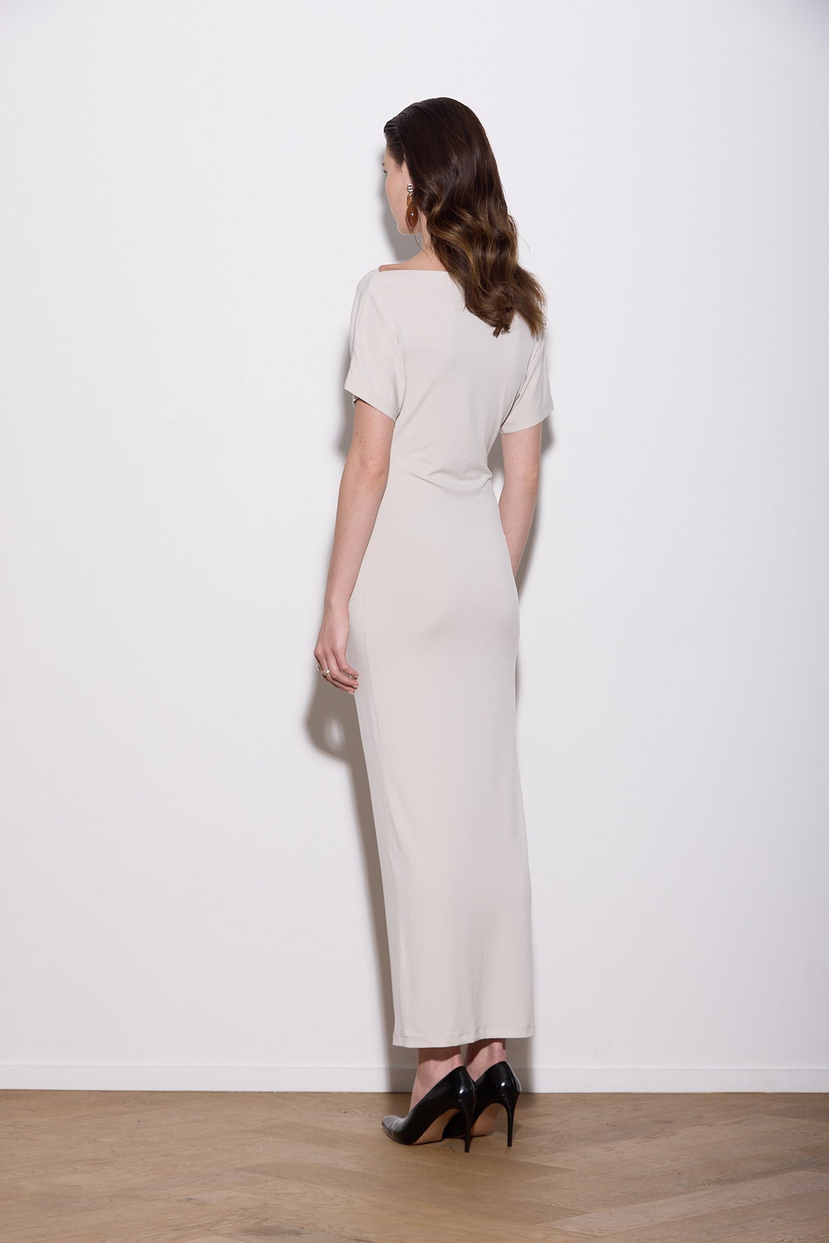 SENNA KLEID LANG SCHWARZ