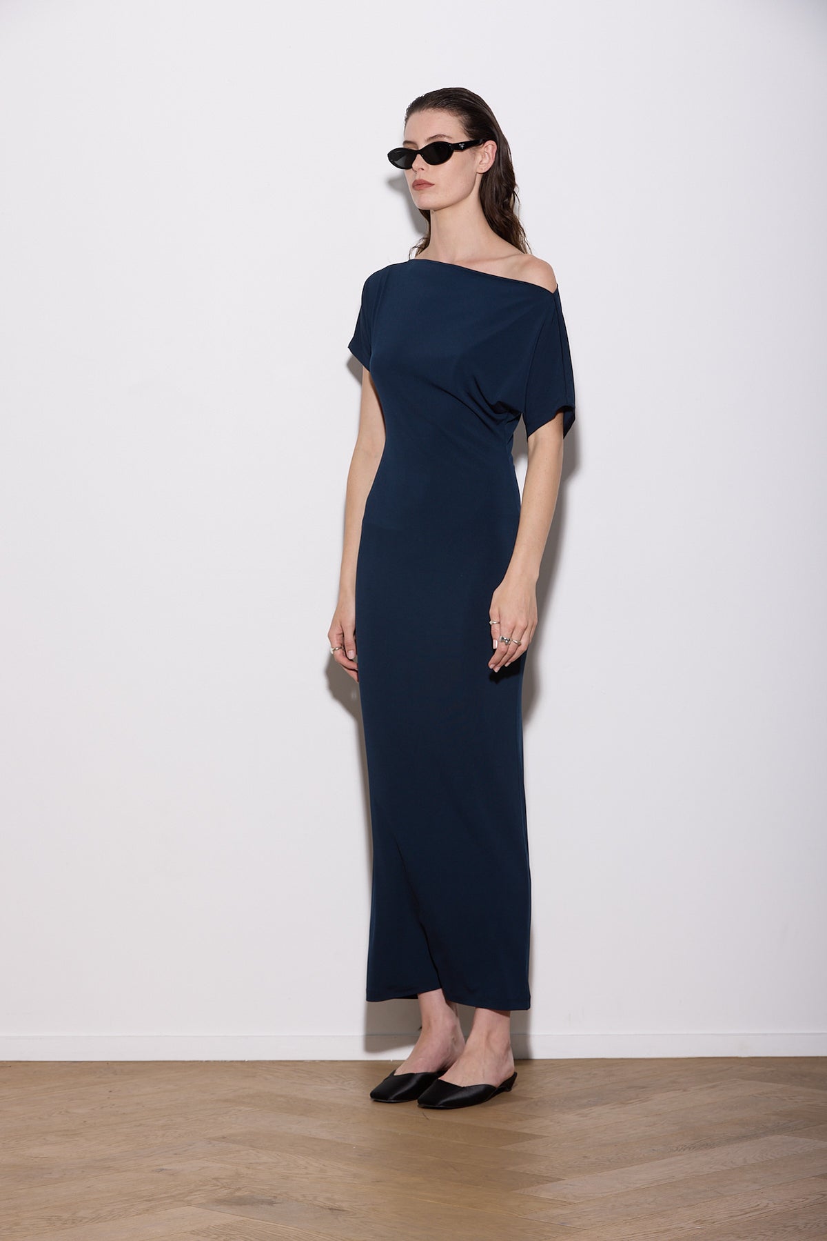 SENNA DRESS LONG DARK NAVY