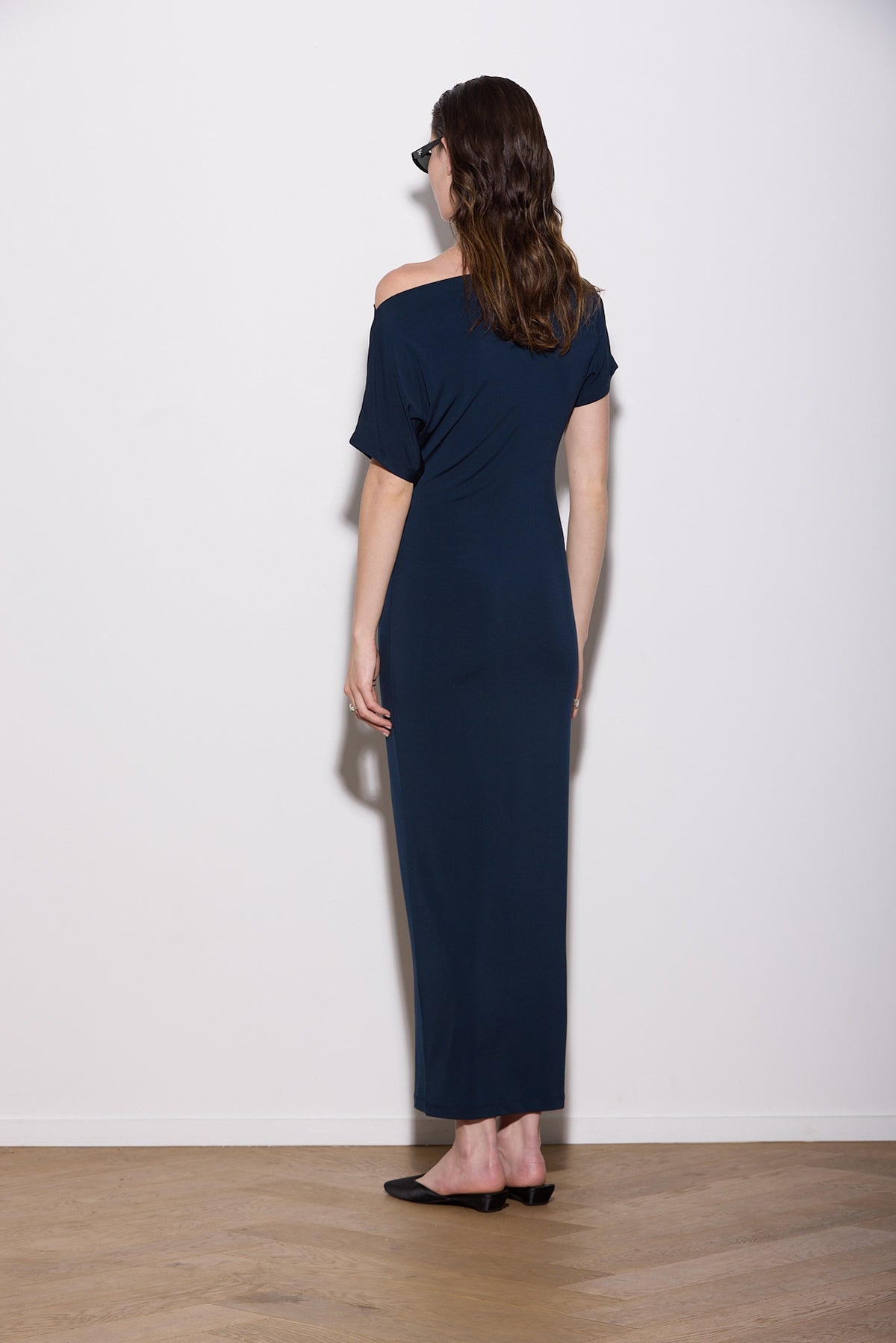 SENNA DRESS LONG DARK NAVY
