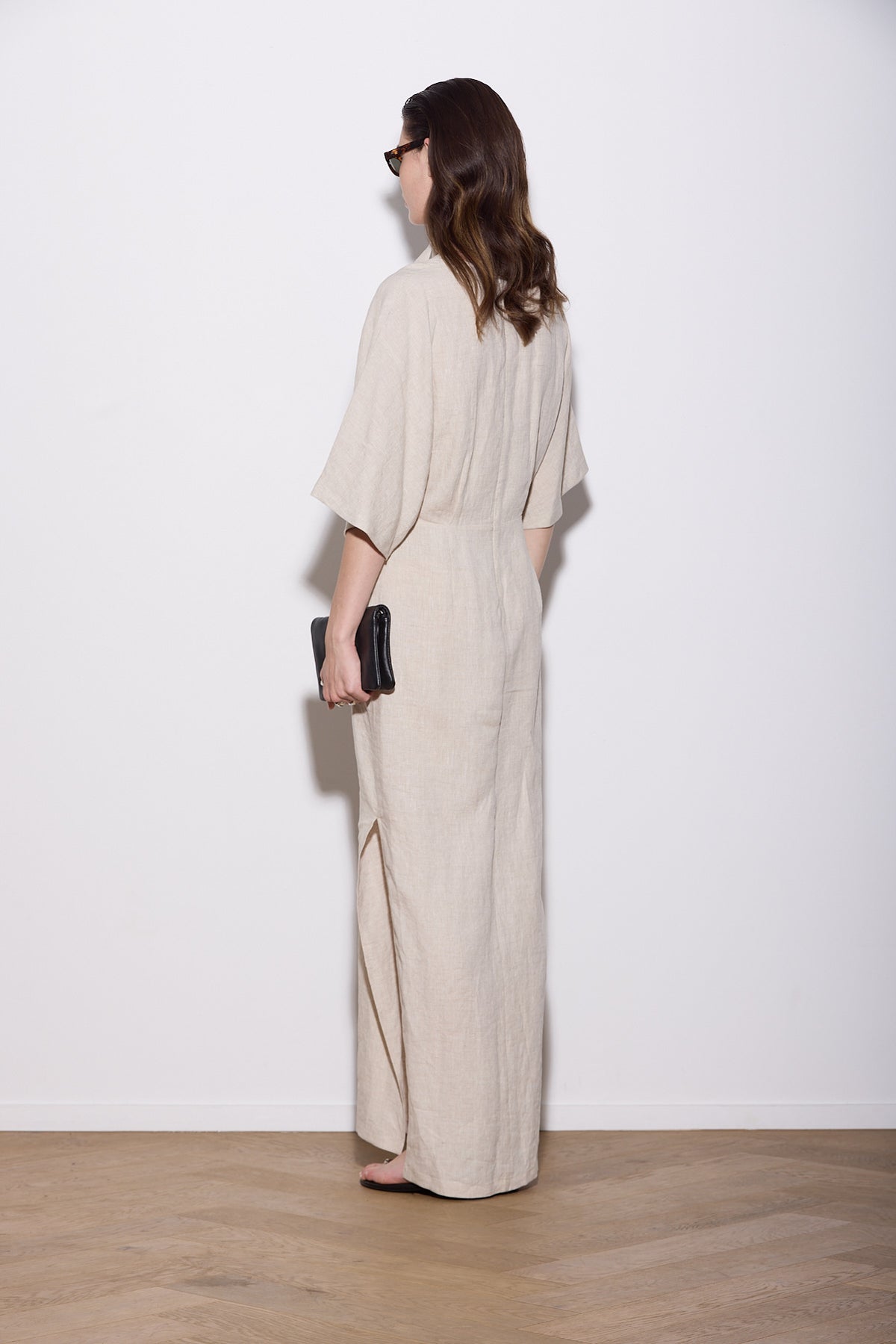 SHAKIRA DRESS MAXI NATURAL LINEN