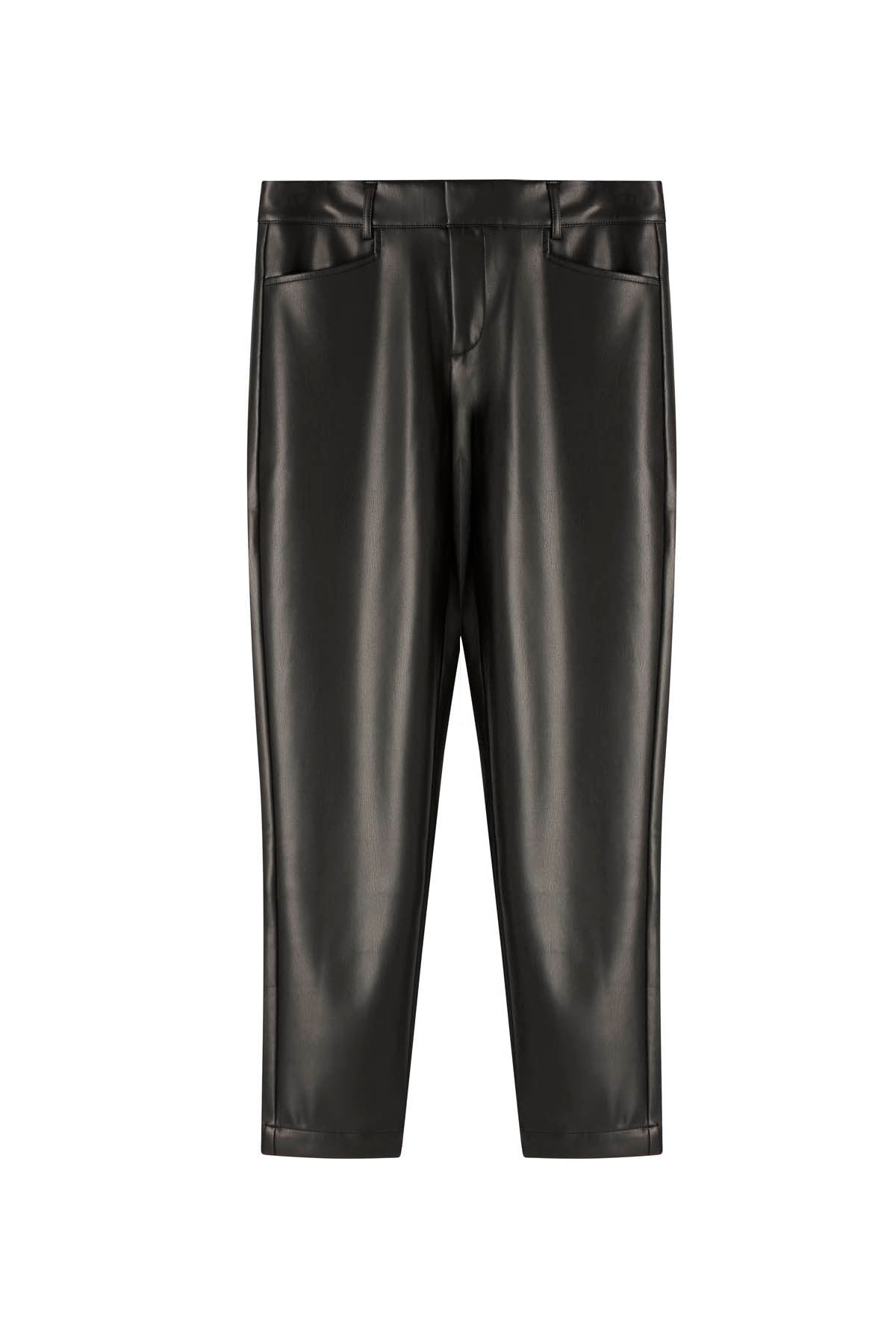 VEGAN LEATHER TUX PANT