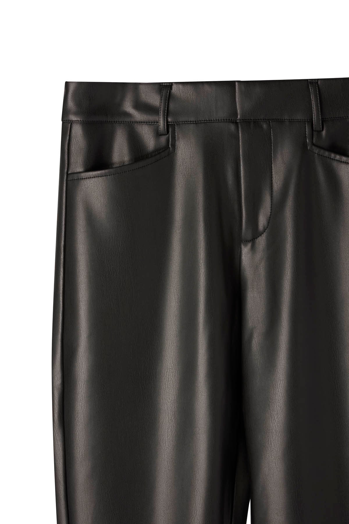 VEGAN LEATHER TUX PANT