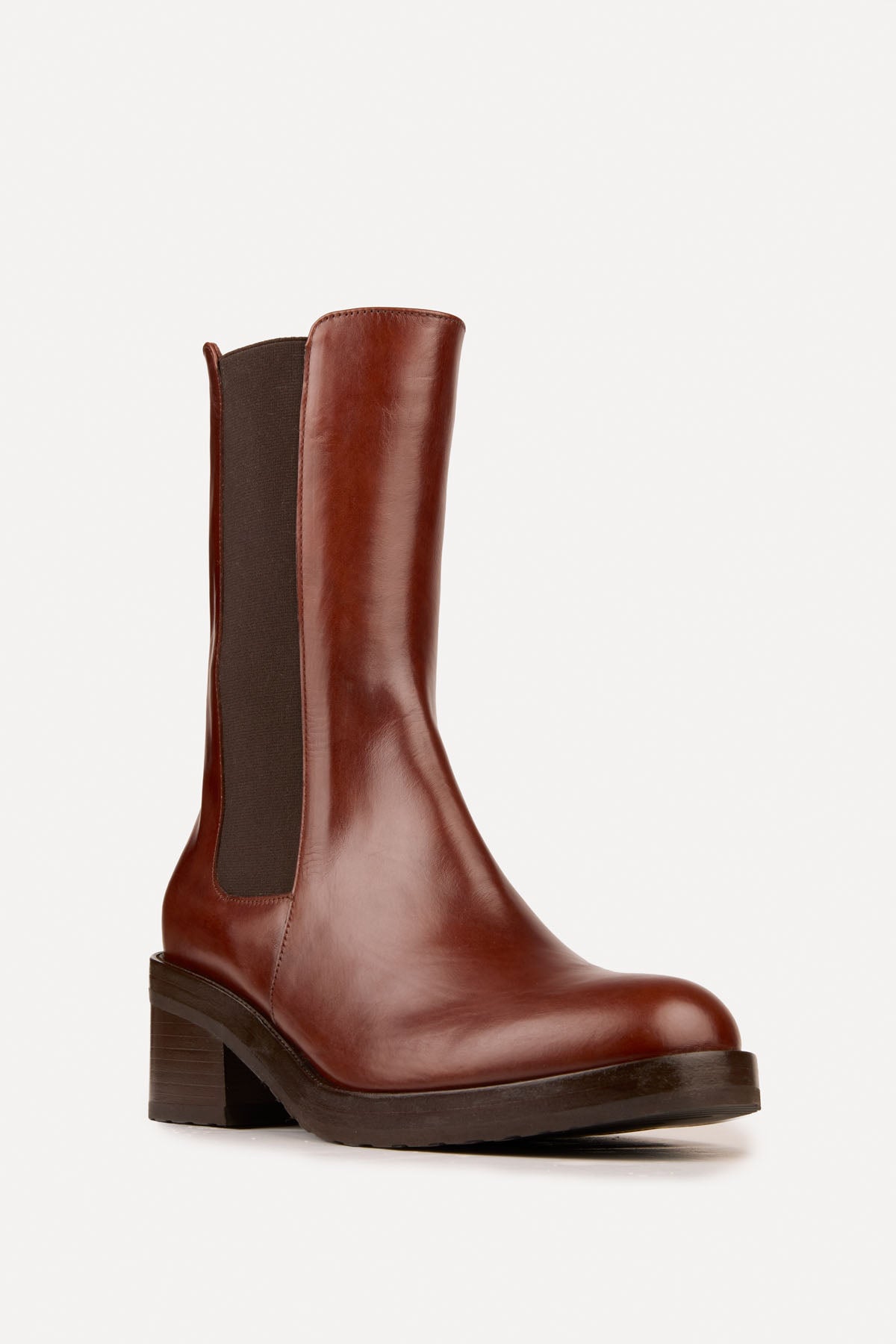 (High ankle ) TRUMANS & KNUEFERMANN ANKLE BOOT COGNAC