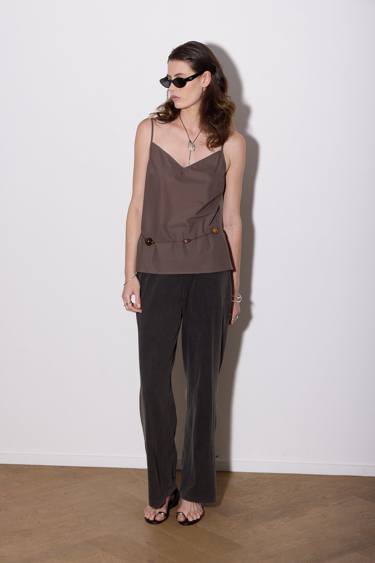 KIRSTEN CAMI TOP COCOA