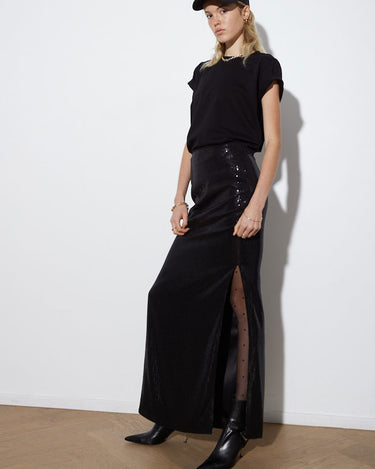 ARAMIS SKIRT LONG BLACK - KNUEFERMANN 