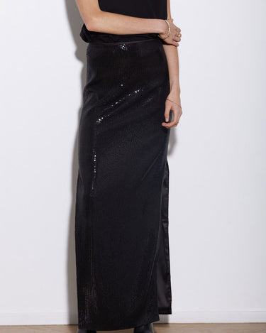 ARAMIS SKIRT LONG BLACK - KNUEFERMANN 