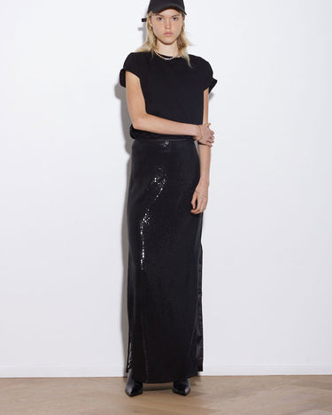 ARAMIS SKIRT LONG BLACK - KNUEFERMANN 