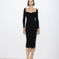 ARLO DRESS BLACK CASHMERE - KNUEFERMANN 