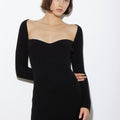 ARLO DRESS BLACK CASHMERE - KNUEFERMANN 