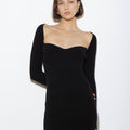 ARLO DRESS BLACK CASHMERE - KNUEFERMANN 