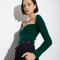 ARLO TOP GREEN CASHMERE - KNUEFERMANN 