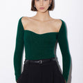 ARLO TOP GREEN CASHMERE - KNUEFERMANN 