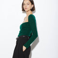 ARLO TOP GREEN CASHMERE - KNUEFERMANN 