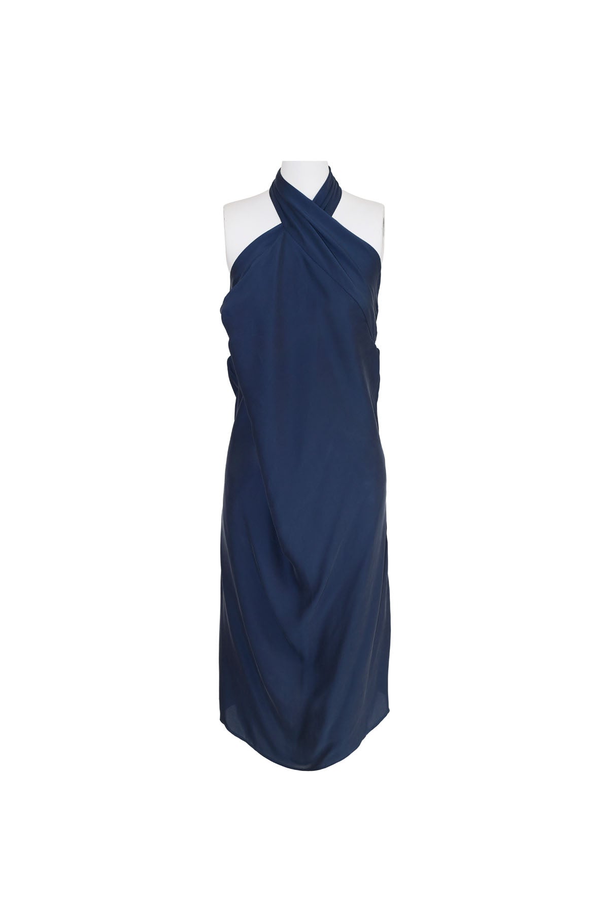 BOW DRESS KNEELENGTH SILK