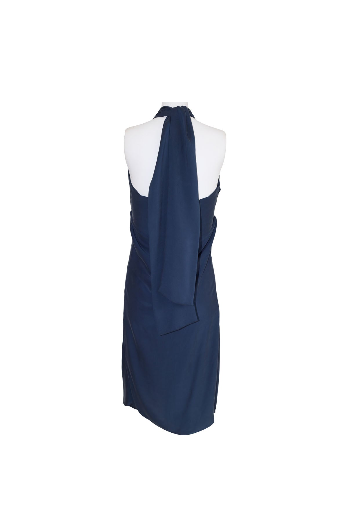 BOW DRESS KNEELENGTH SILK
