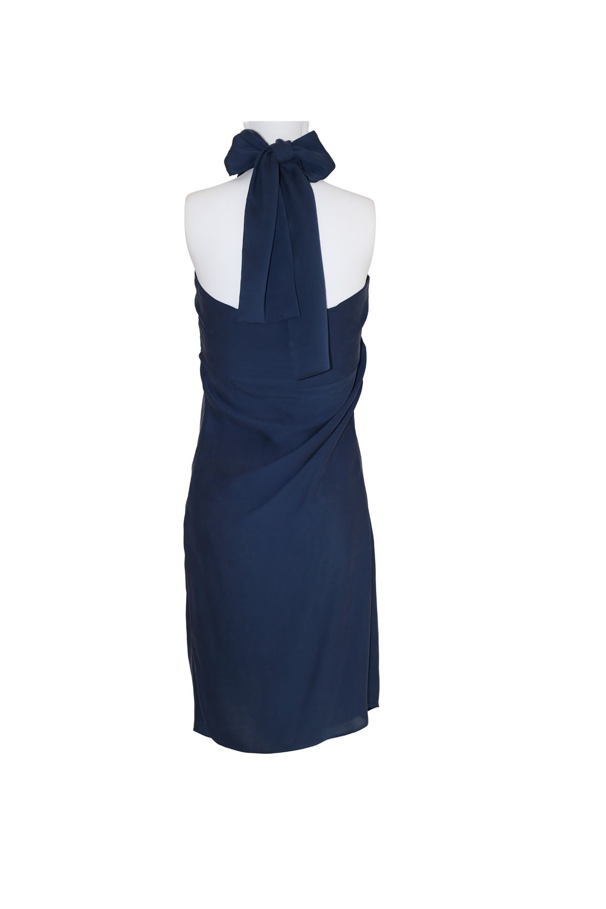 BOW DRESS KNEELENGTH SILK
