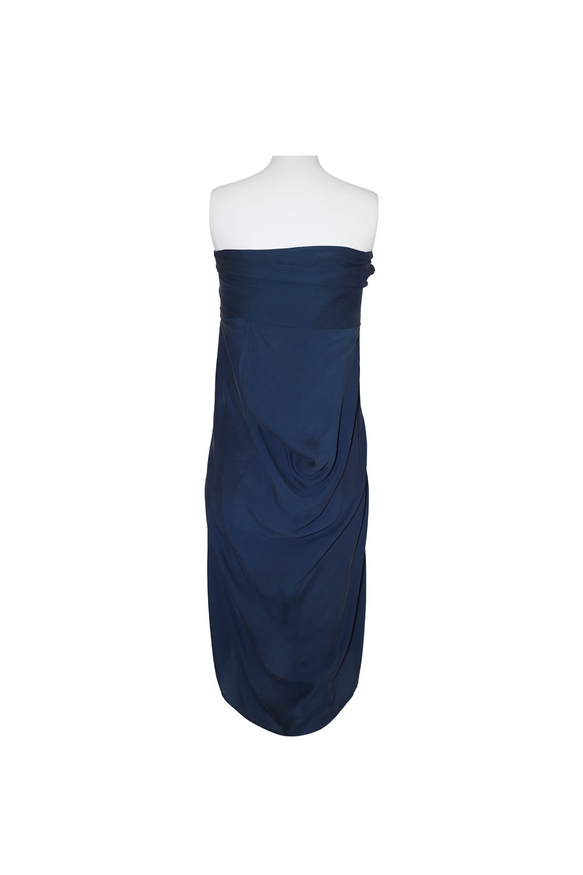 BOW DRESS KNEELENGTH SILK