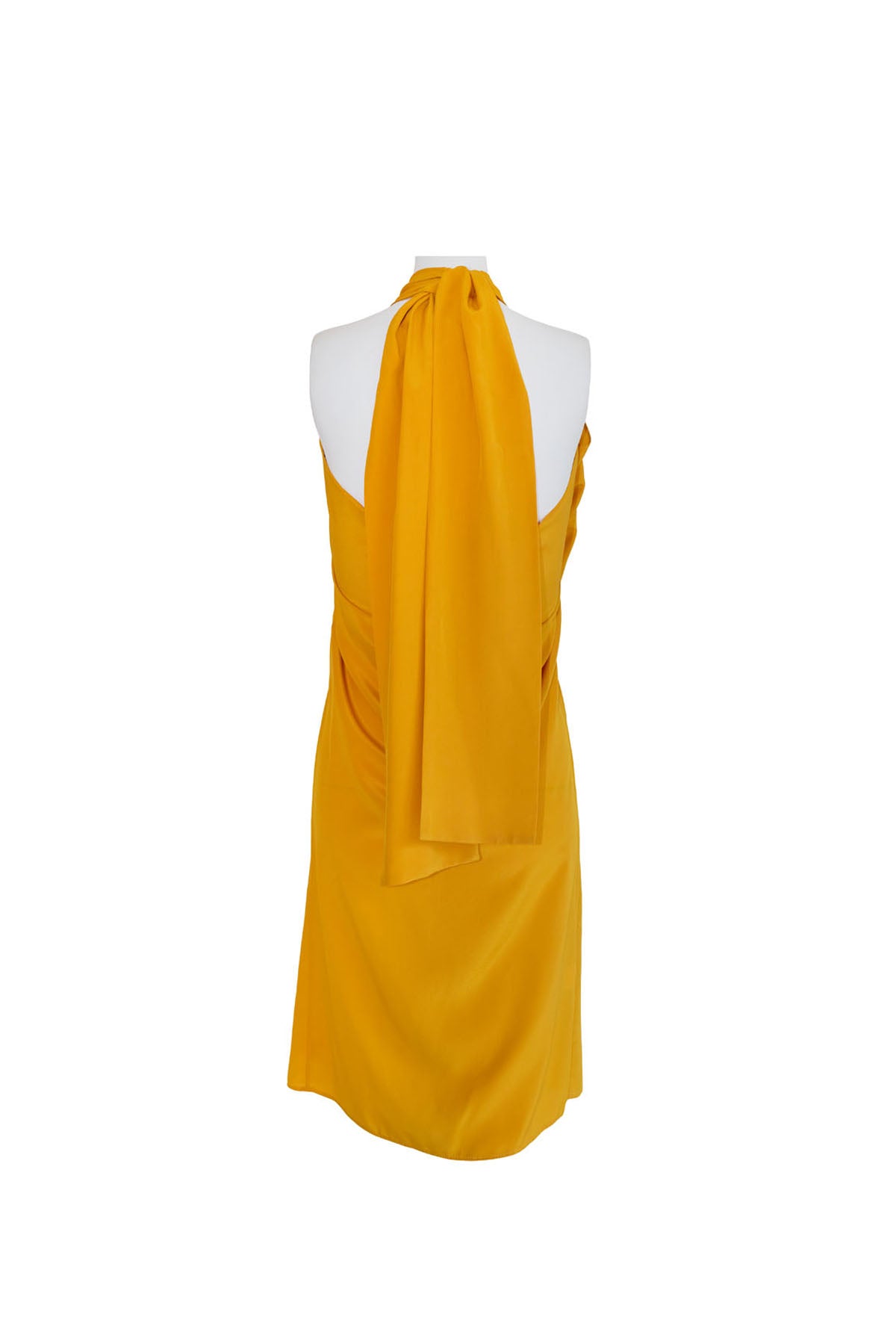 BOW DRESS KNEELENGTH SILK