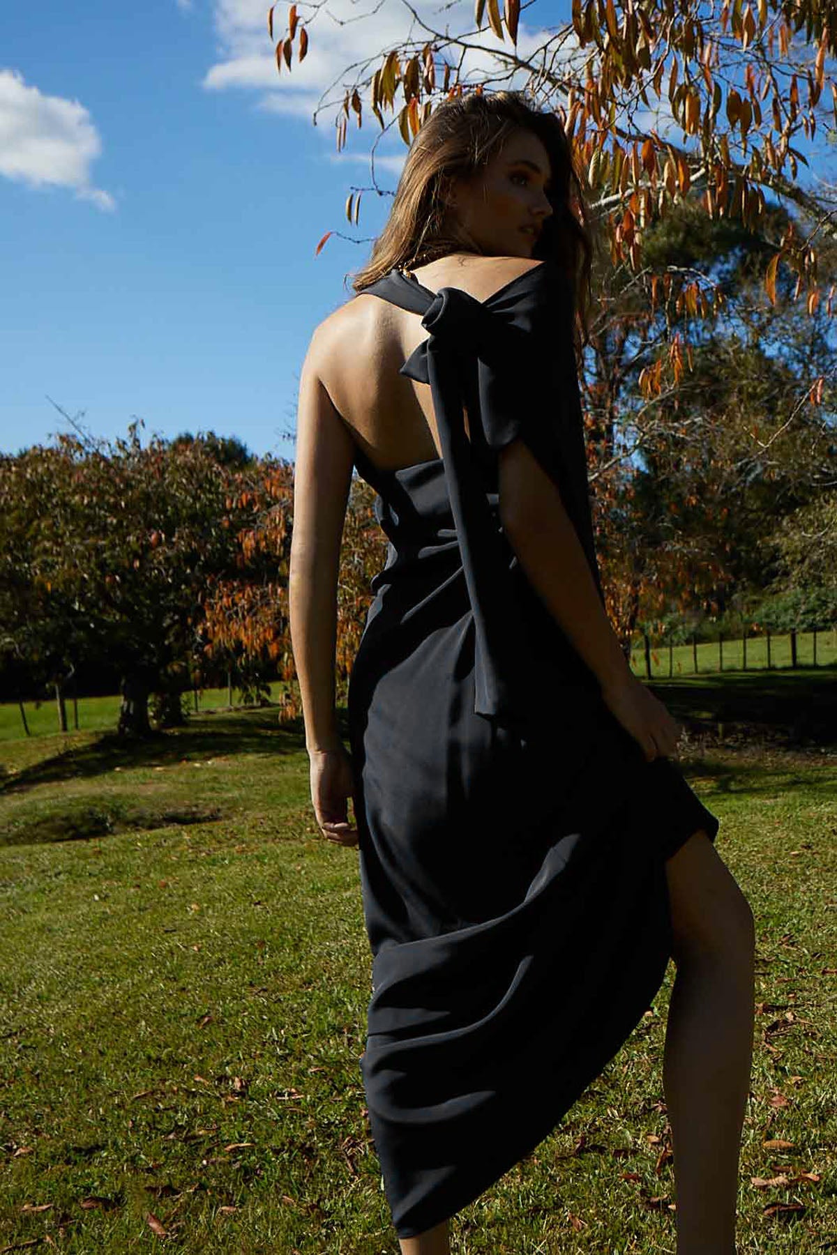BOW DRESS LONG