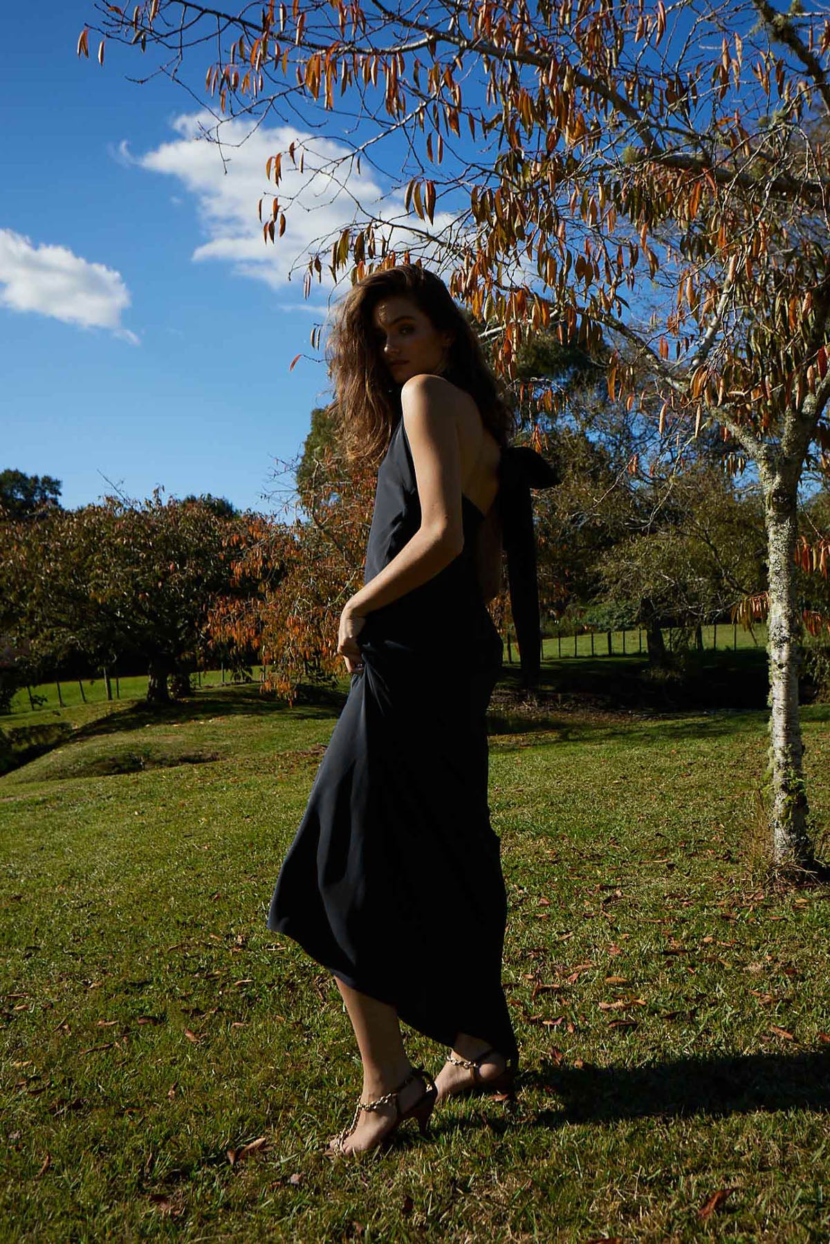 BOW DRESS LONG