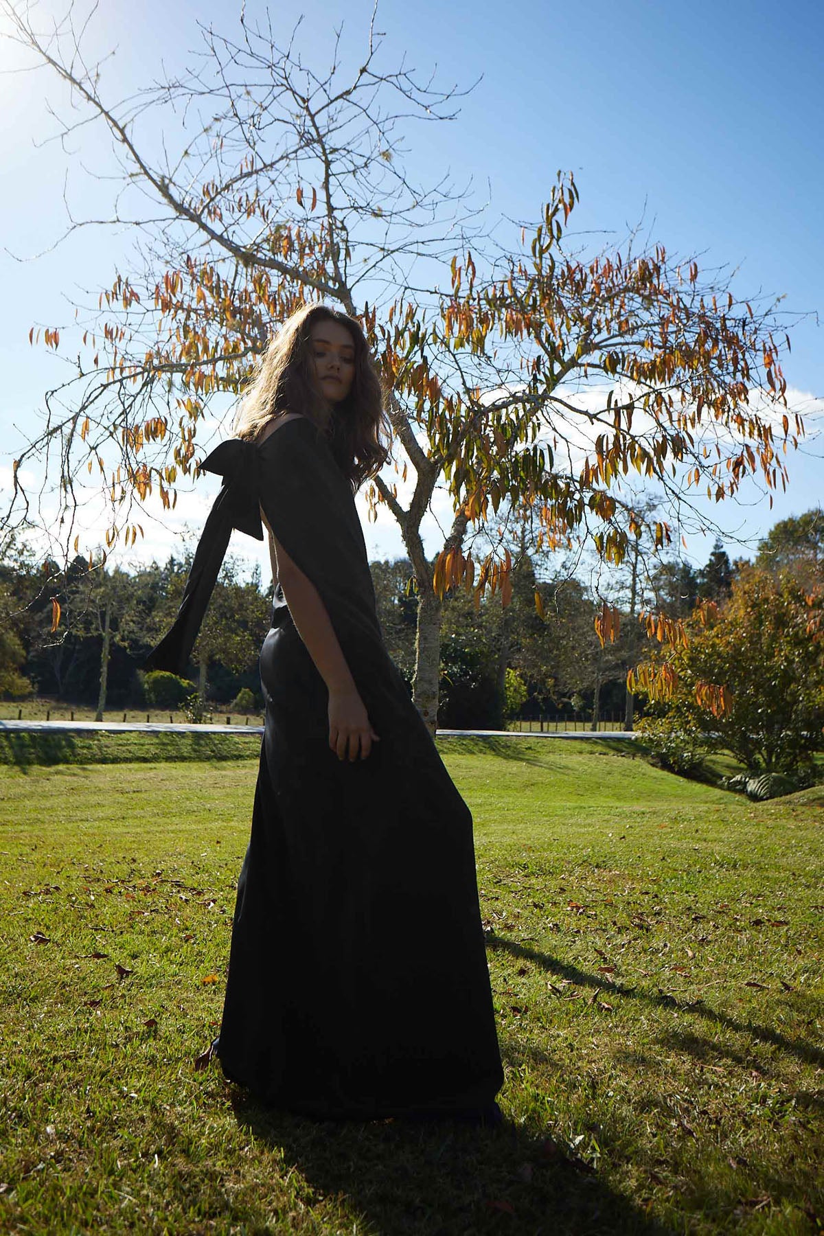 BOW DRESS LONG