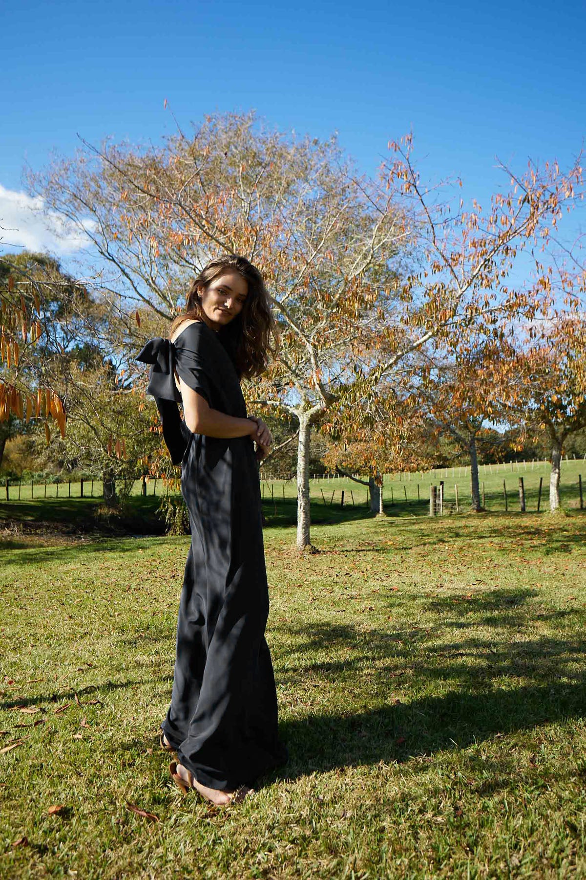 BOW DRESS LONG
