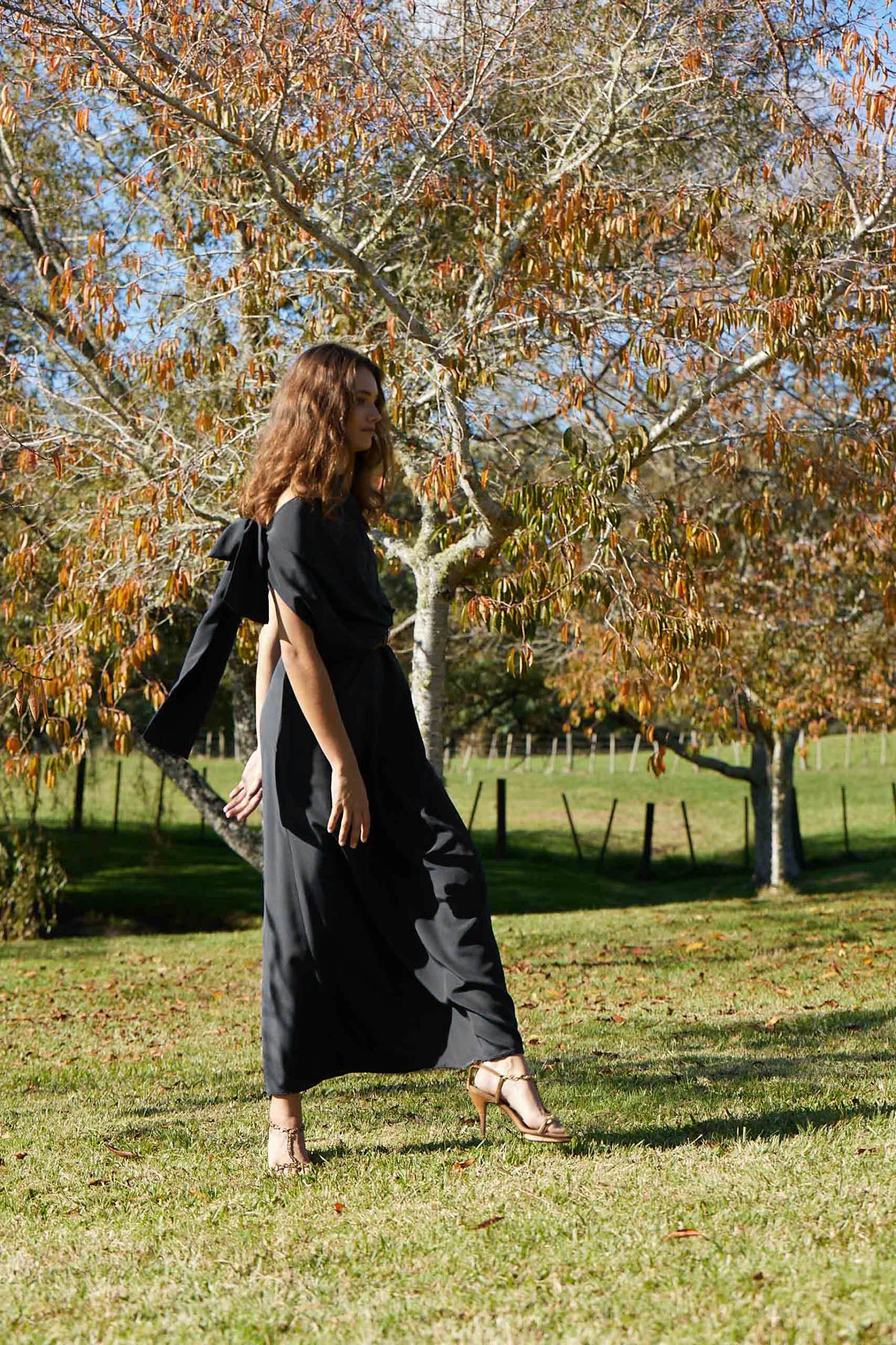 BOW DRESS LONG
