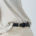 BOYFRIEND BELT BLACK/GOLD - KNUEFERMANN 