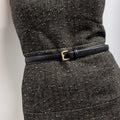 BELT CLASSIC HANDMADE BLACK/GOLD - KNUEFERMANN 