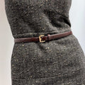 BELT CLASSIC HANDMADE BROWN/GOLD - KNUEFERMANN 