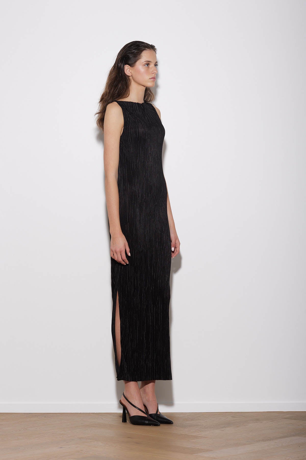 BOATNECK IMAGAWA DRESS BLACK