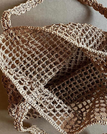 ITS THE LITTLE THINGS:  RAFFIA TOTE - KNUEFERMANN 