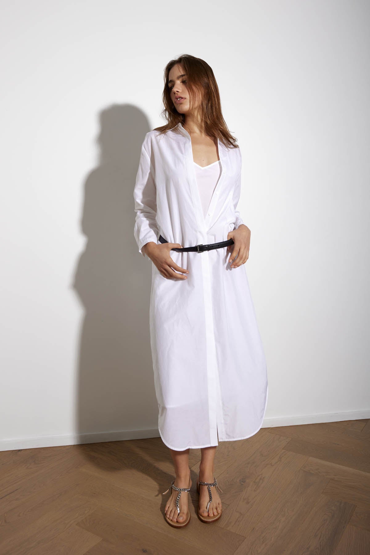 CITY SHIRTDRESS WHITE - KNUEFERMANN 