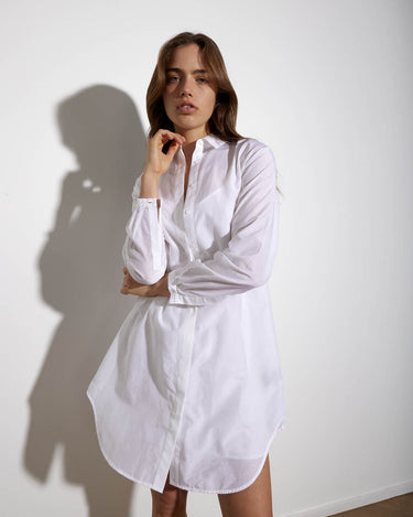 SHIRTDRESS HOLIDAY WHITE - KNUEFERMANN 